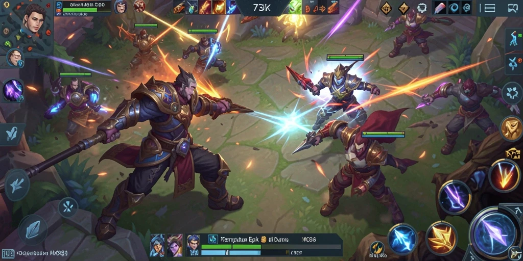 Tampilan gameplay epik dari 73K yang mendebarkan.