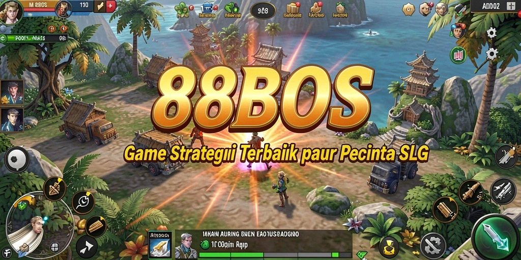 Tampilan gameplay SLG yang menegangkan dan strategis di 88BOS.