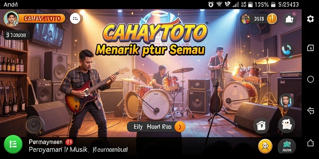 Tampilan gameplay menarik dari CAHAYATOTO dengan musik yang mengalun.