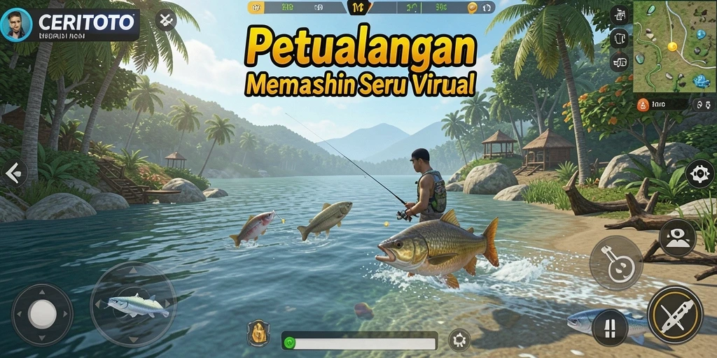Tangkapan ikan besar di CERITOTO dengan perairan yang jernih.