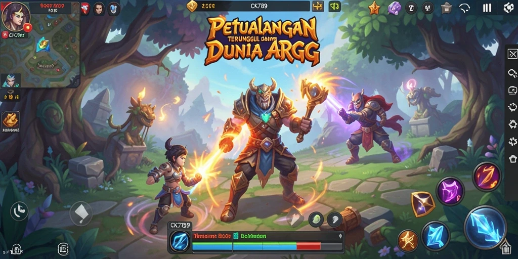 Screenshot CK789 menampilkan aksi seru dan pertarungan epik dalam gameplay ARPG.