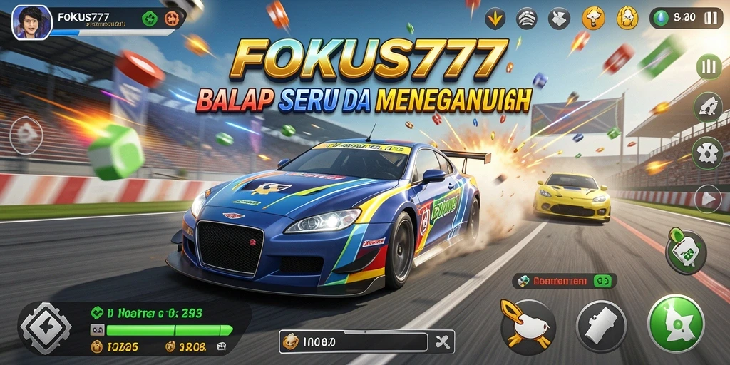 Gameplay balap mendebarkan di FOKUS777 dengan berbagai kendaraan.