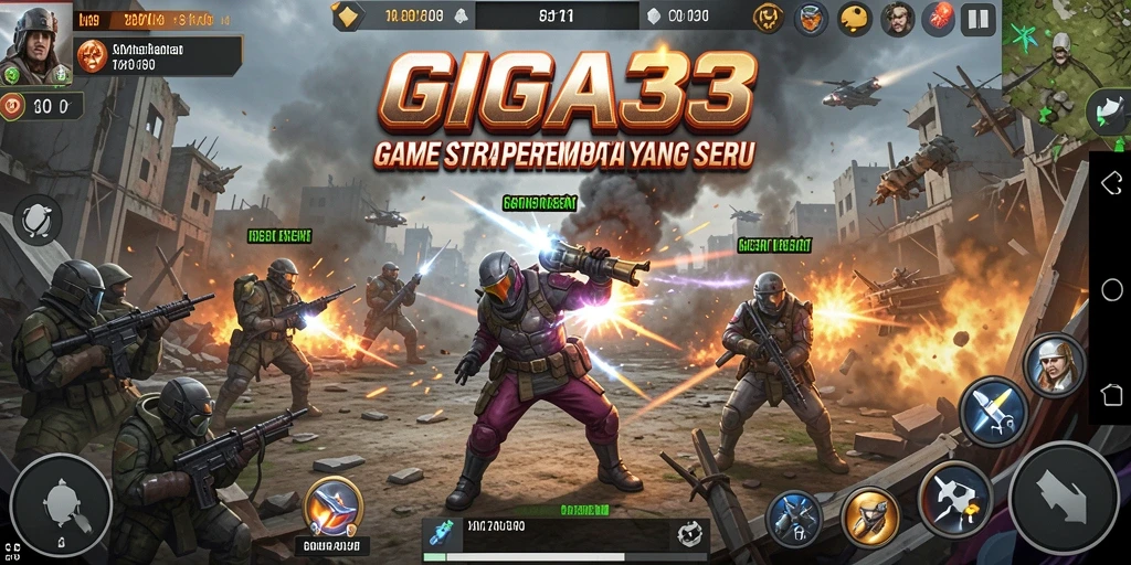 Tampilan gameplay GIGA33 yang memukau dan penuh strategi.