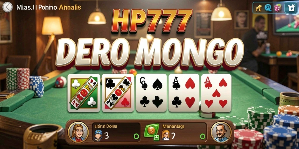 Tampilan gameplay seru dari HP777 yang menampilkan papan Domino.