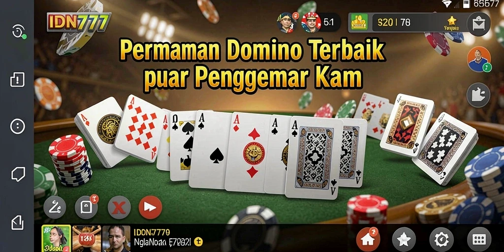 Gameplay seru Domino di aplikasi IDN777.