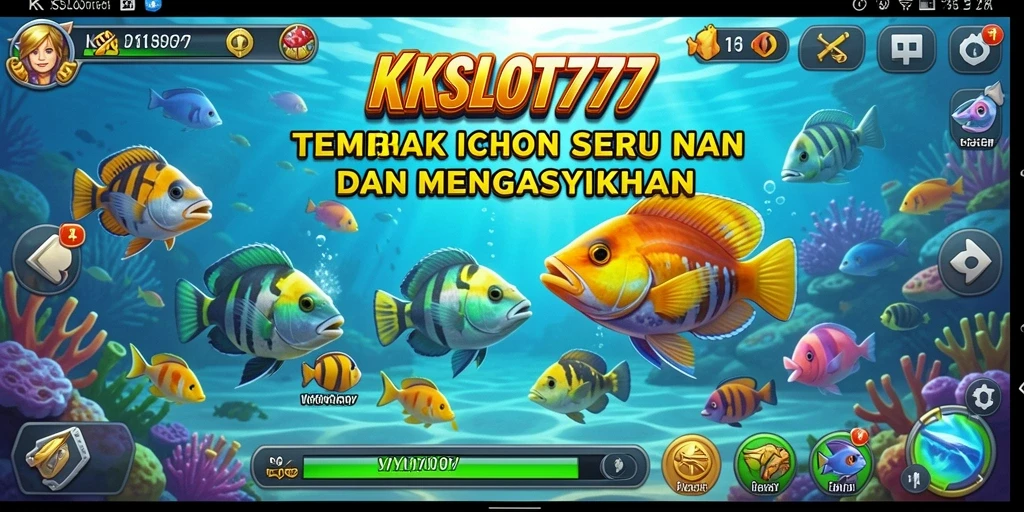 Gameplay KKSLOT777 yang mendebarkan dengan banyak ikan untuk ditangkap.