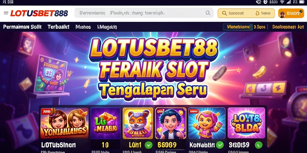 Gambaran gameplay menarik LOTUSBET88 yang menggugah selera.