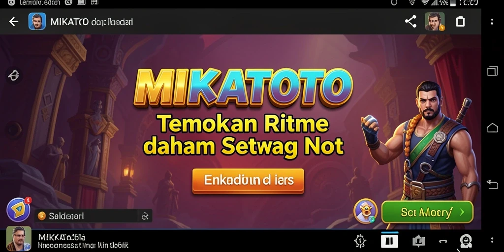 Screenshot utama MIKATOTO menampilkan gameplay menantang yang menyenangkan.