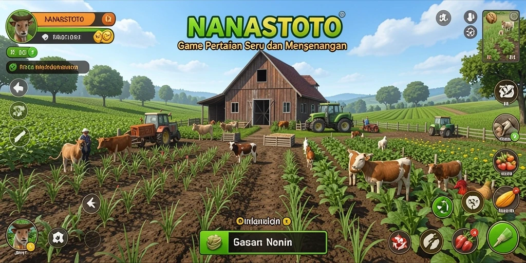 Tangkapan layar menunjukkan gameplay menarik dalam NANASTOTO.