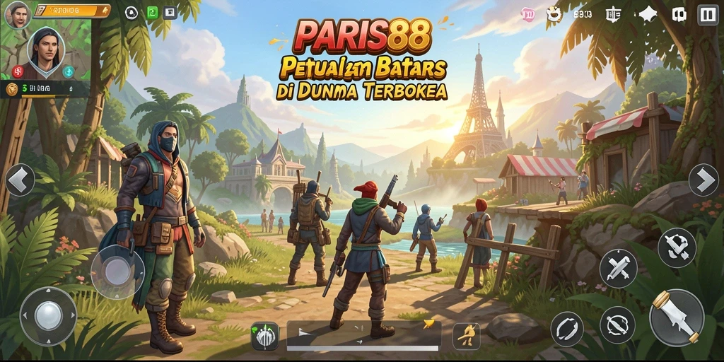 Screenshot gameplay PARIS88 yang menampilkan petualangan Open World yang menarik.