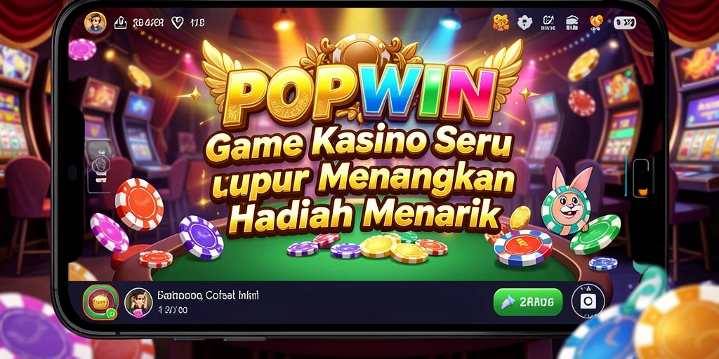 Tampilan screenshot utama game Kasino POPWIN yang menarik.