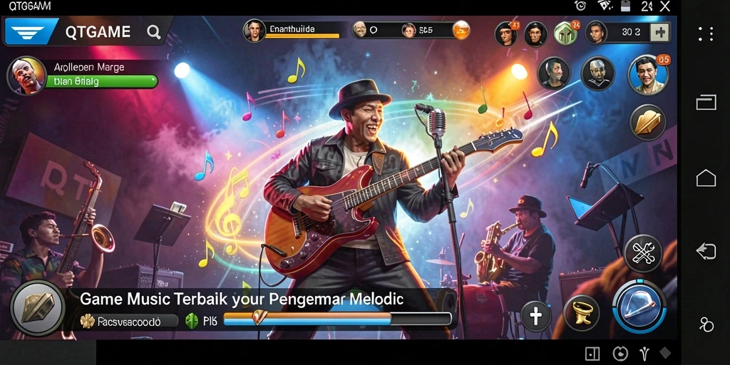 Tampilan gameplay QTGAME yang interaktif dan penuh warna.