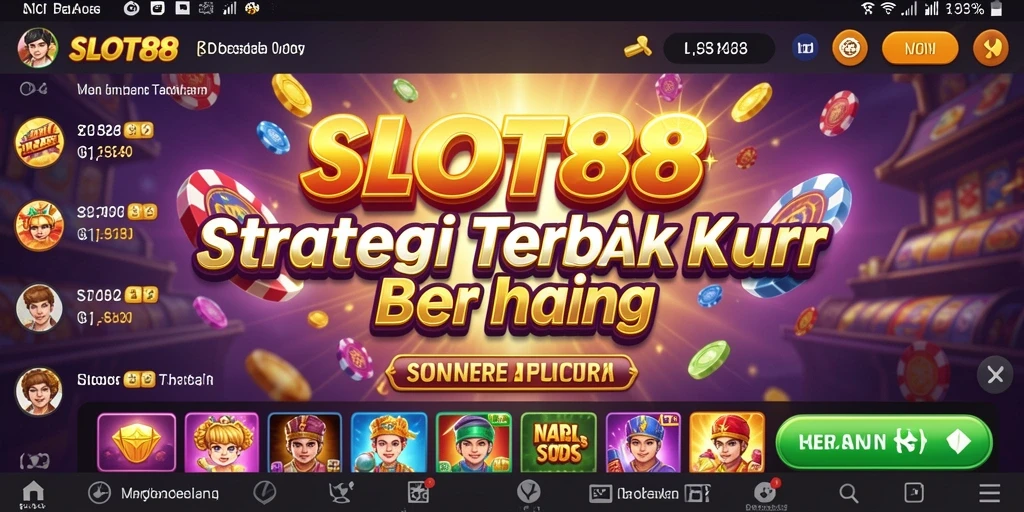 Tangkapan layar menunjukkan aksi strategis yang intens di SLOT88.