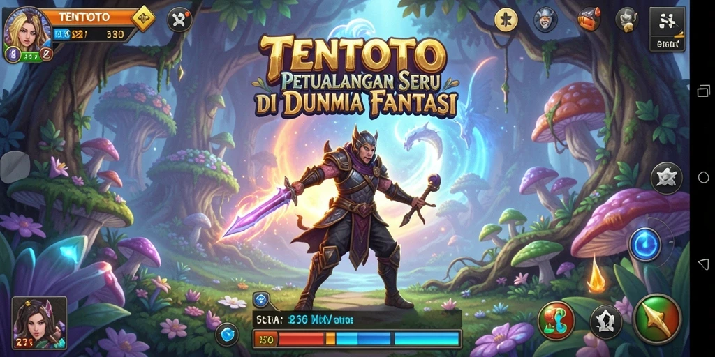 Tampilan gameplay petualangan yang seru di TENTOTO.