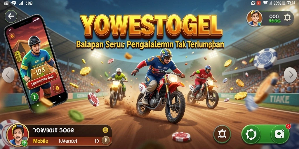 Menampilkan gameplay seru balap mobil di YOWESTOGEL.